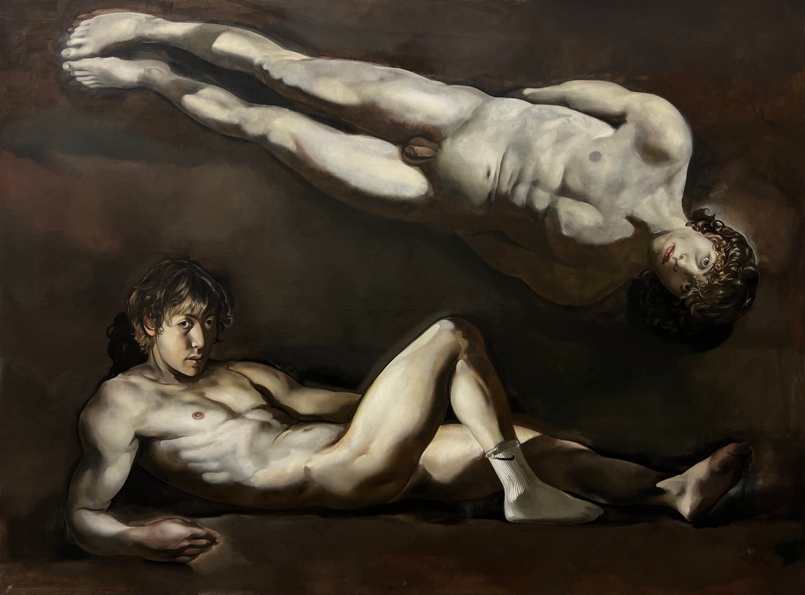 Obraz Michała Żądły pt. Bachanalia, olej na płótnie, 140 x 190 cm, 2023