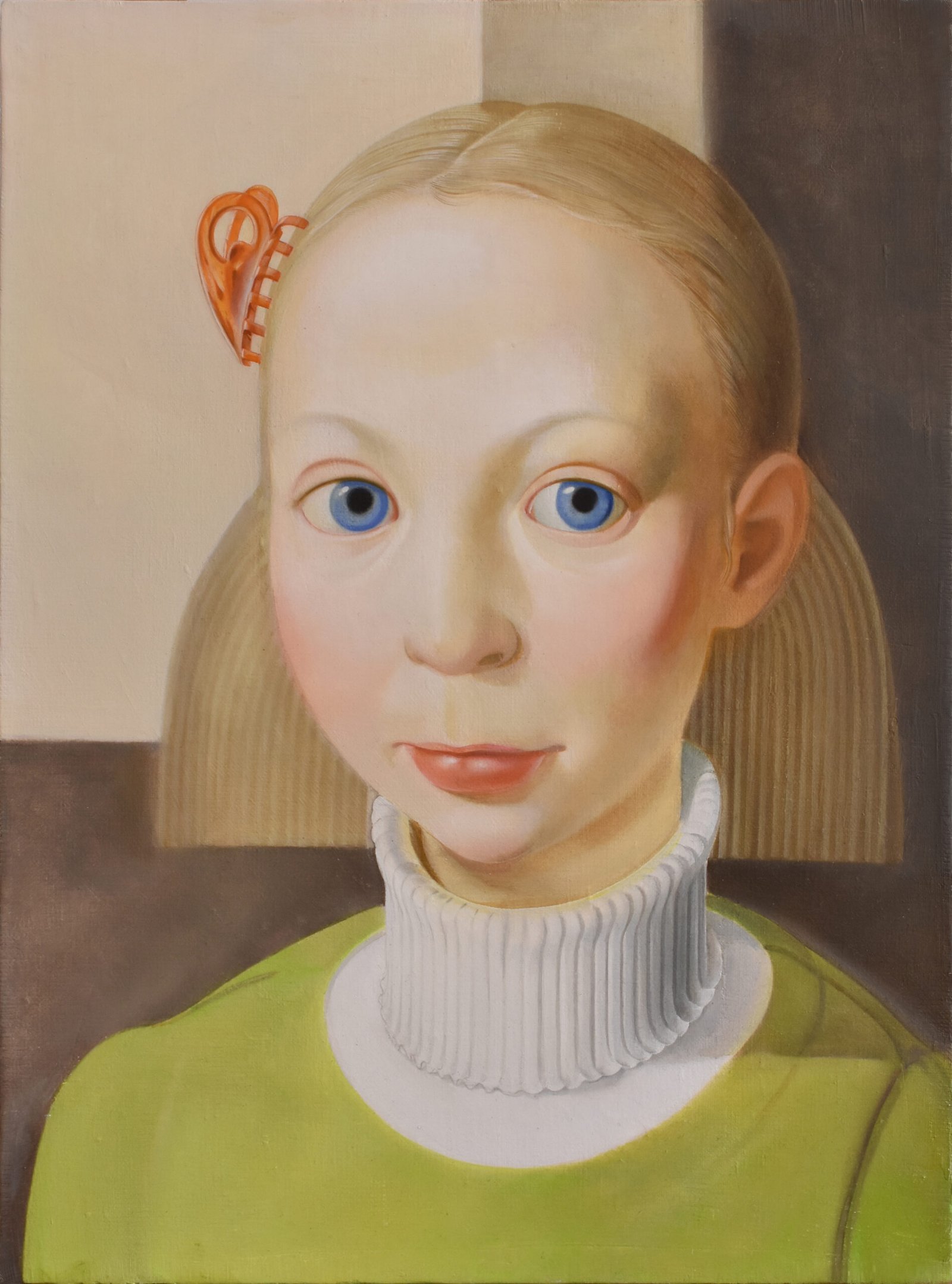 Obraz Michała Żądły pt. Iza, olej na płótnie, 40 x 30 cm, 2024
