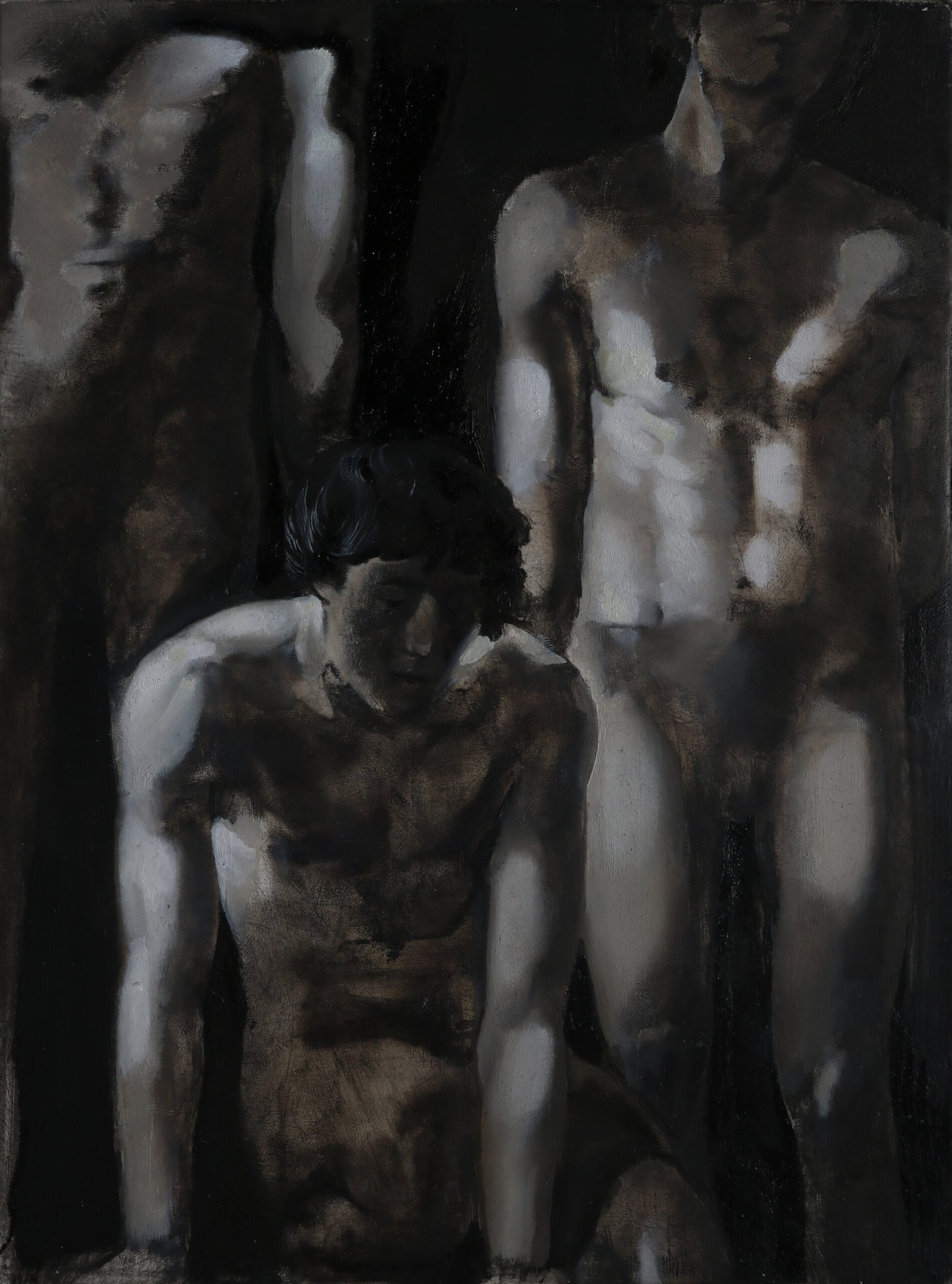 Obraz Michała Żądły pt. Bachanalia I, olej na płótnie, 24 x 18 cm, 2022